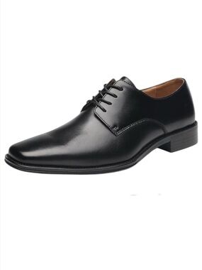 Black Leather Oxford Shoes